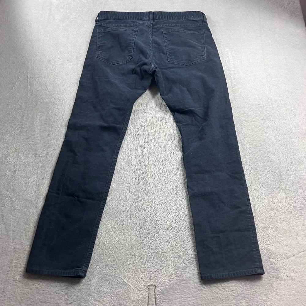 J.Crew 484 Slim Fit Corduroy Pants Mens 32x30 Navy Blue 5-Pocket Trousers